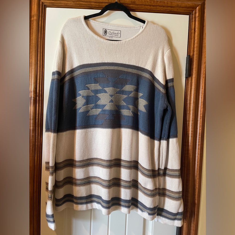1XL- 2XL Outback Trading Co. Sweater. Washed once, never worn, like NEW!!